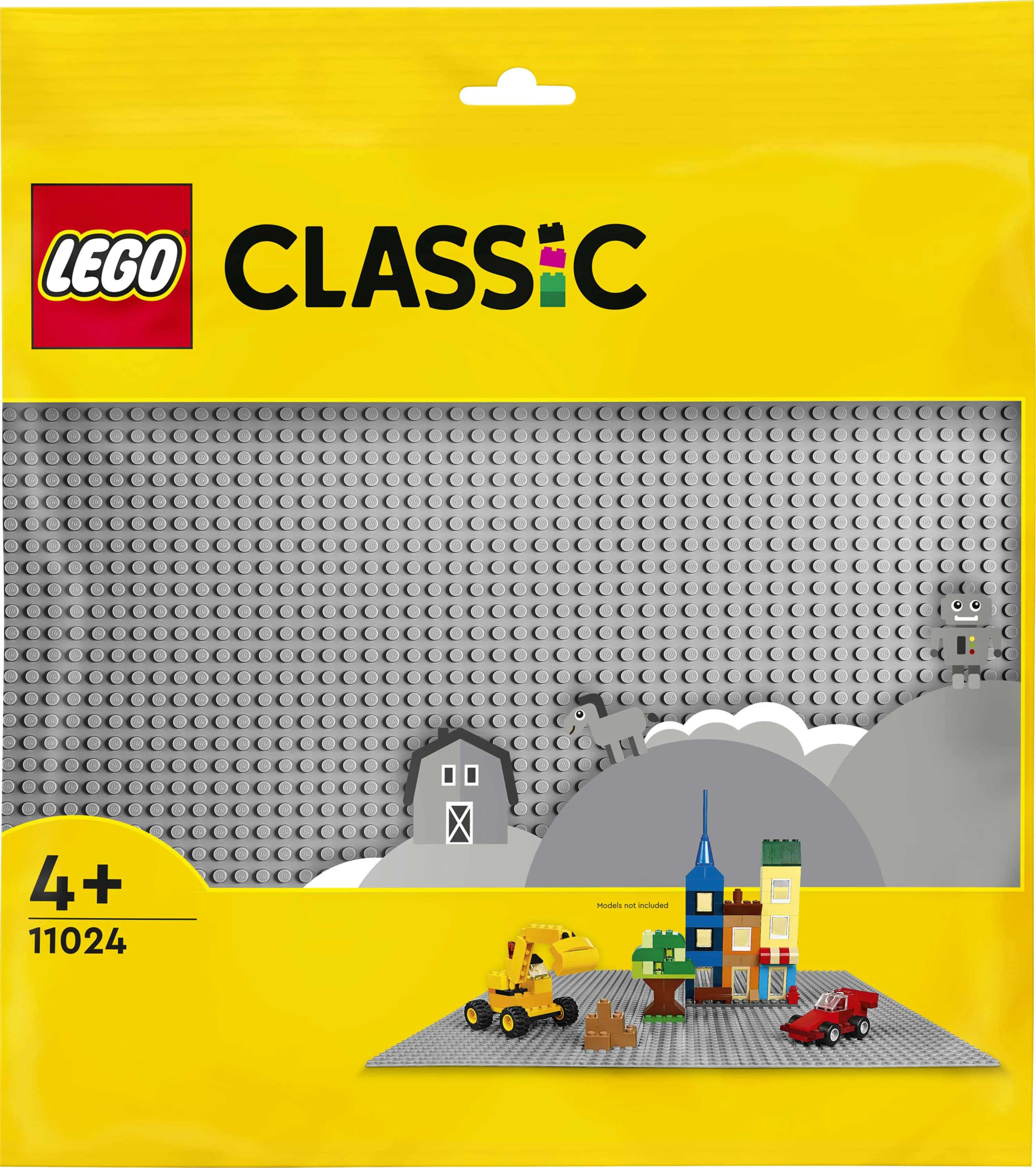 LEGO Classic Harmaa rakennuslevy 11024