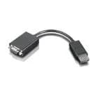 Lenovo DisplayPort to VGA Monitor Adapter -adapteri, Musta