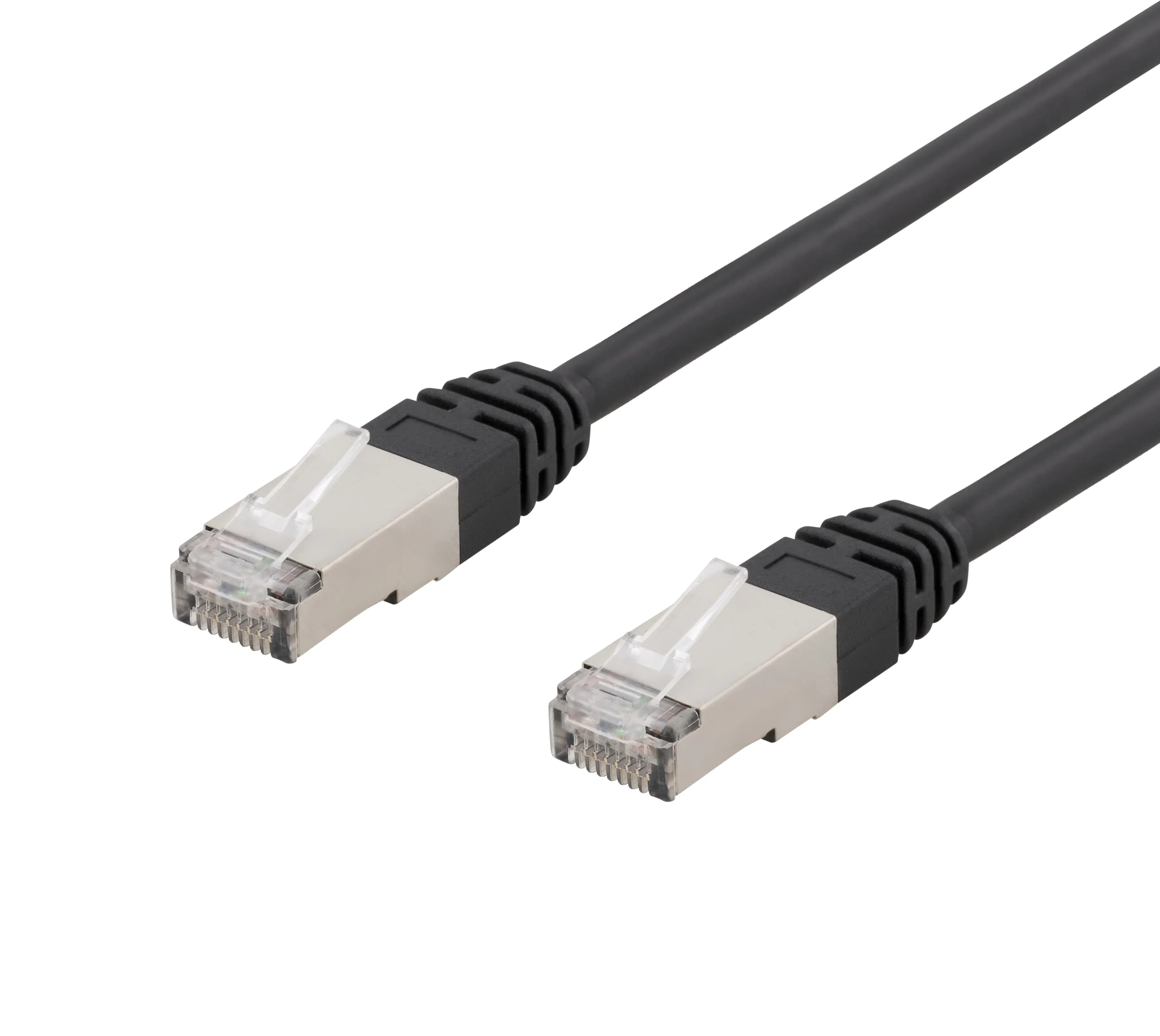 Deltaco Cat6 S/FTP RJ45 1.5m -verkkokaapeli, musta