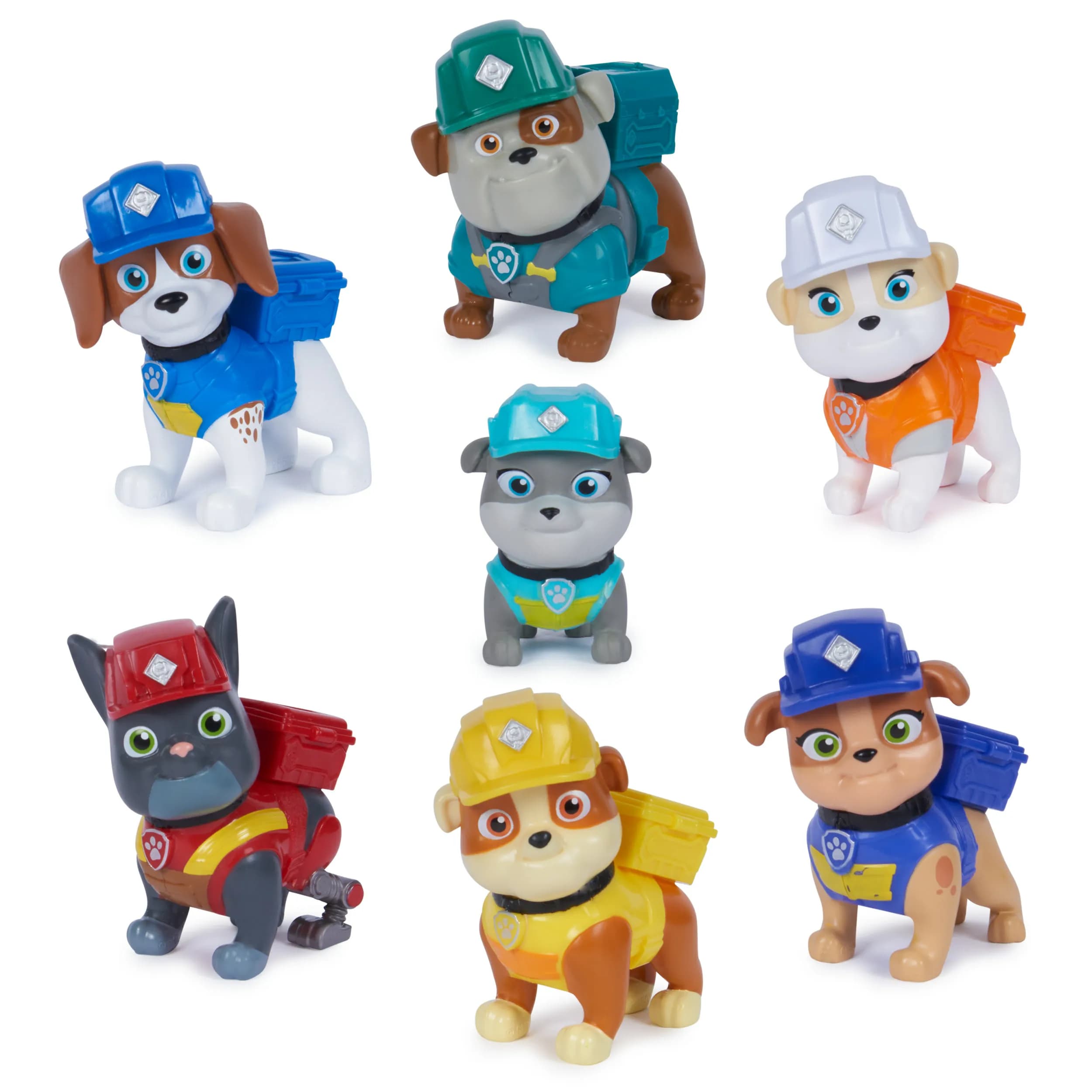 Spin Master Rubble & Crew - Toy Figure Gift Set with 7 Dog Figures