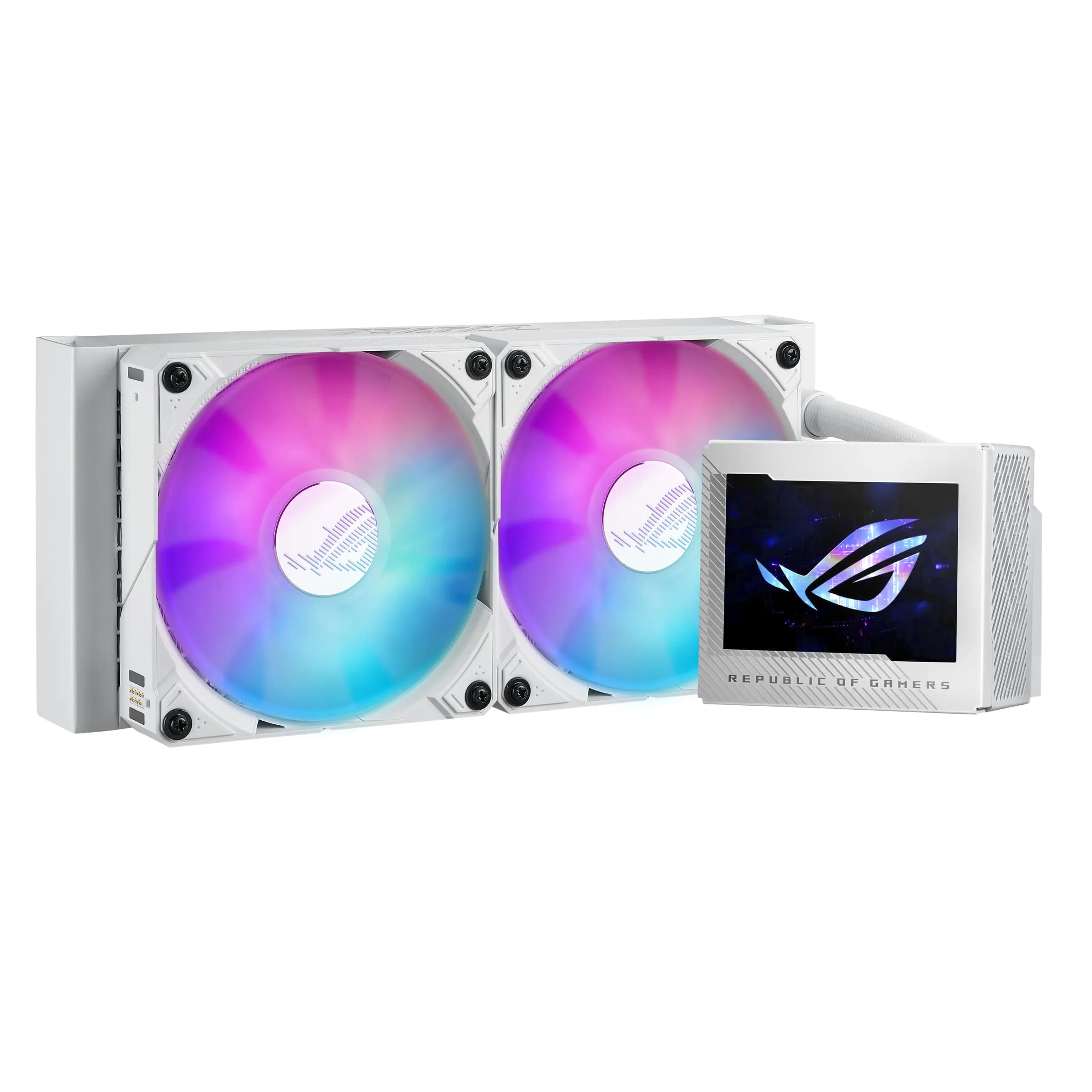 Asus ROG Ryujin III 240mm ARGB -nestejäähdytin, valkoinen