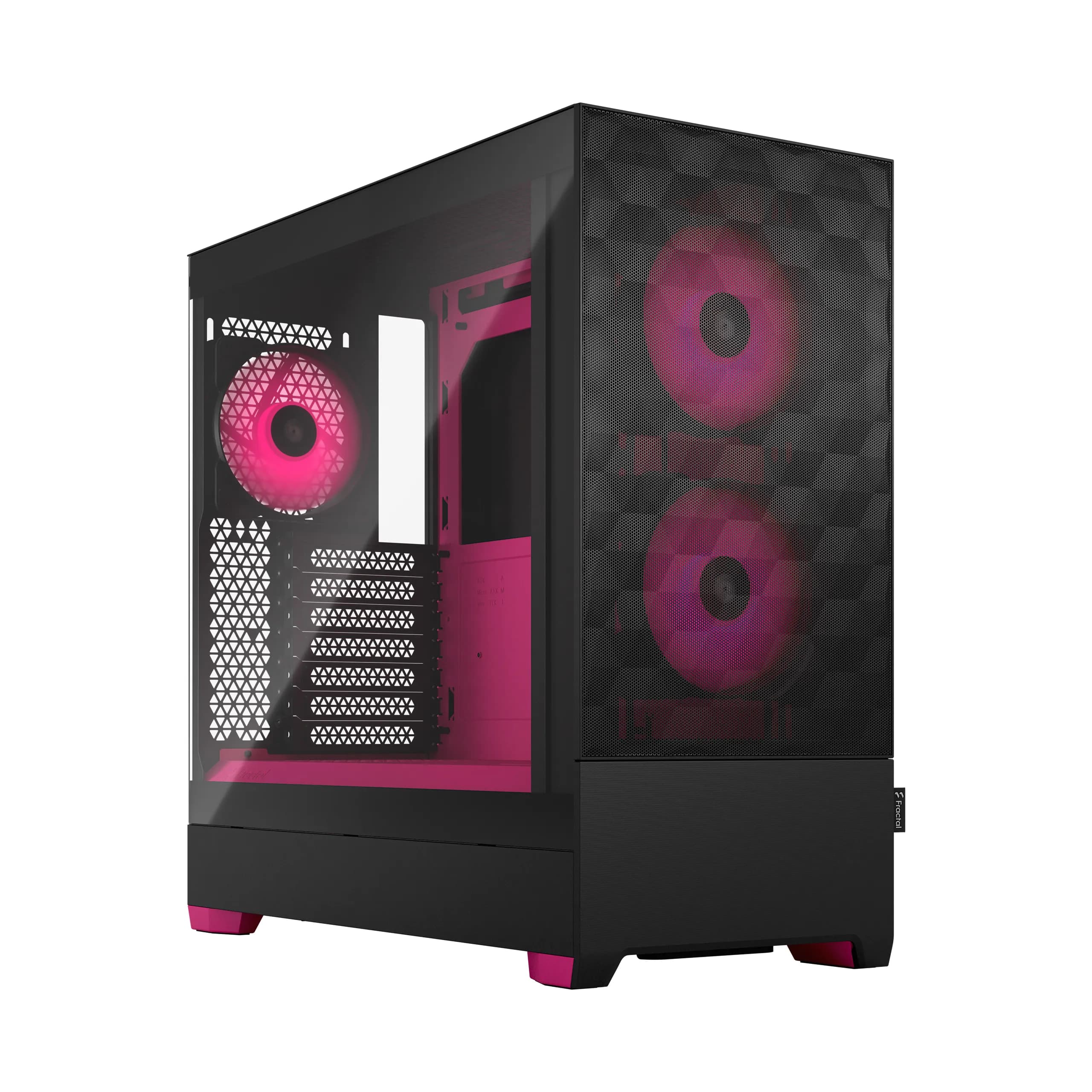 Fractal Design Pop Air RGB -miditornikotelo RGB-valaistuksella ja ikkunalla, magenta