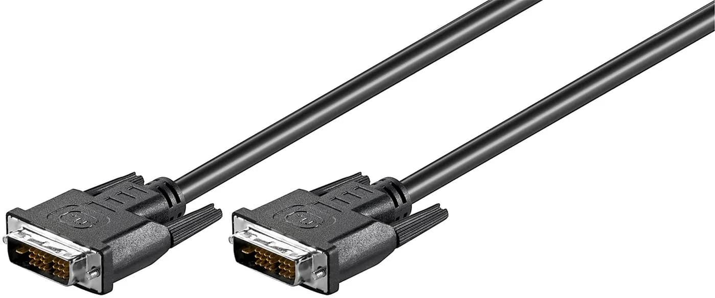 MicroConnect MONCCS1 DVI-D Single Link -kaapeli, 1 m, musta