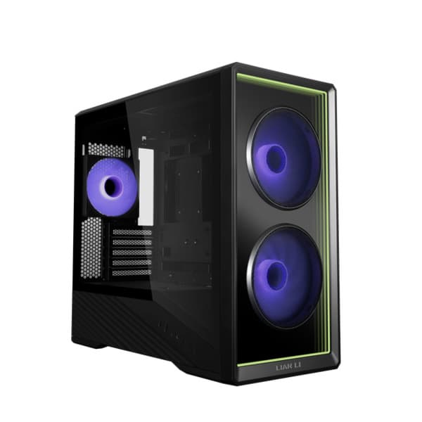Lian Li Vector V150INFX -micro-ATX-kotelo ikkunalla ja RGB-valaistuksella, musta
