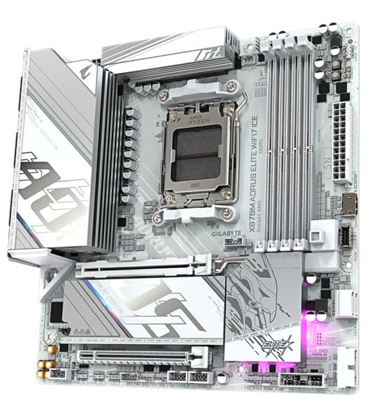 Gigabyte Aorus X870M Elite ICE WiFi 7 AM5 mATX -emolevy