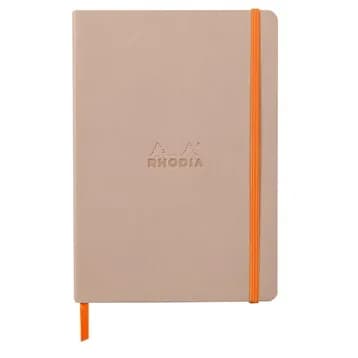 Rhodiarama soft A5 rose smoke dot ivory