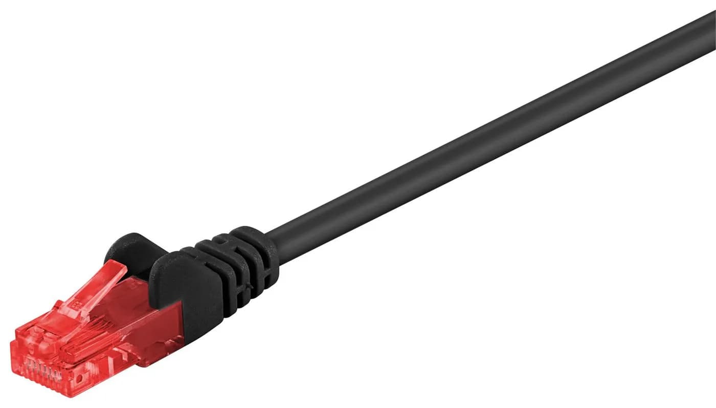 MicroConnect Cat6 UTP RJ45 2m -verkkokaapeli, musta
