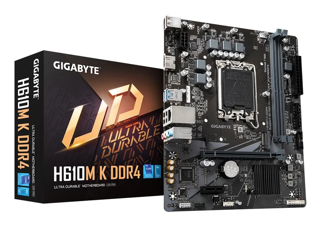 Gigabyte H610M K DDR4 LGA1700 mATX -emolevy