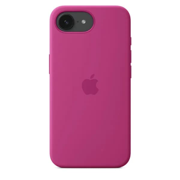 Apple iPhone 16e -silikonikuori, Fuksia