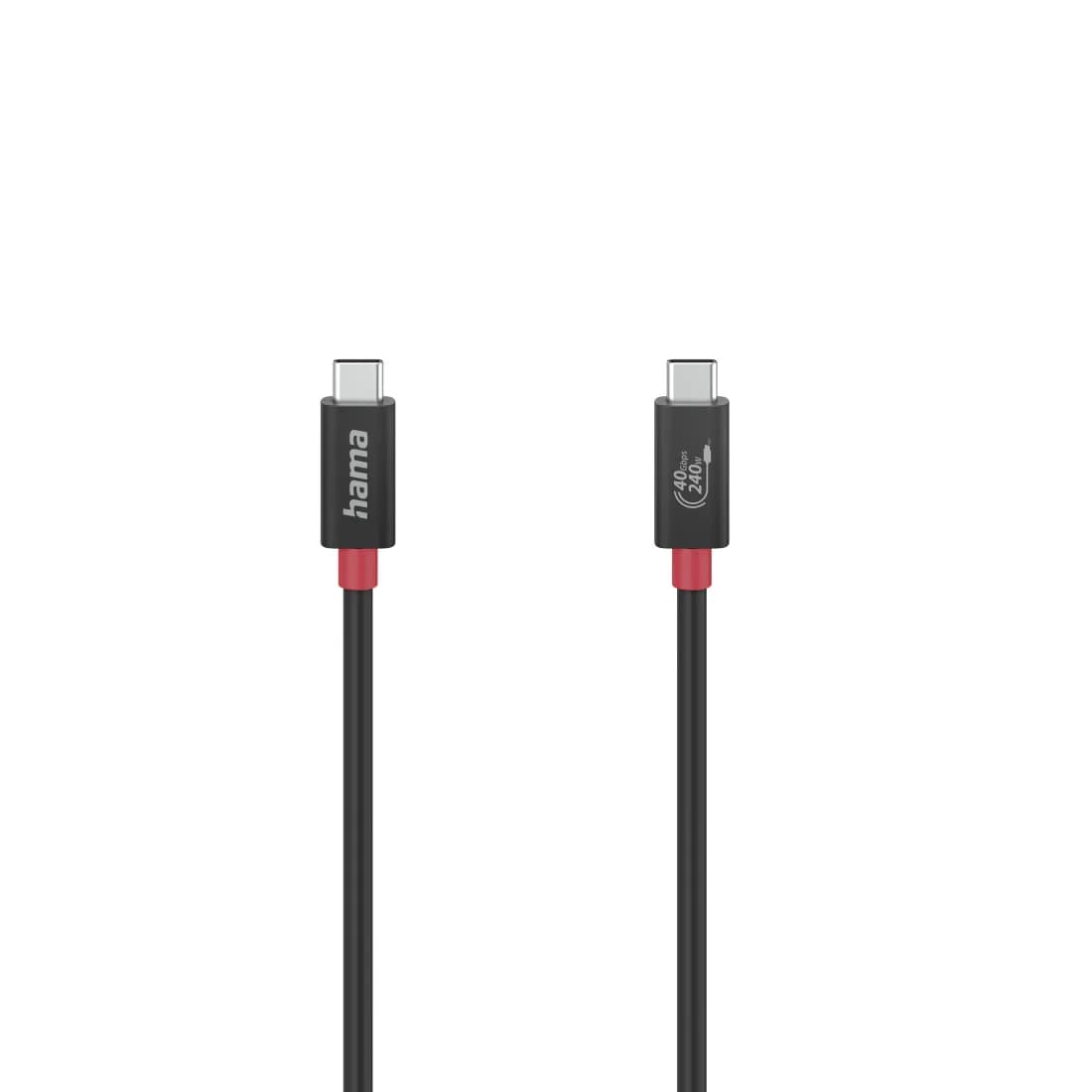 Hama USB4 Gen 3x2 USB-C -kaapeli, 240 W, 1 m, musta