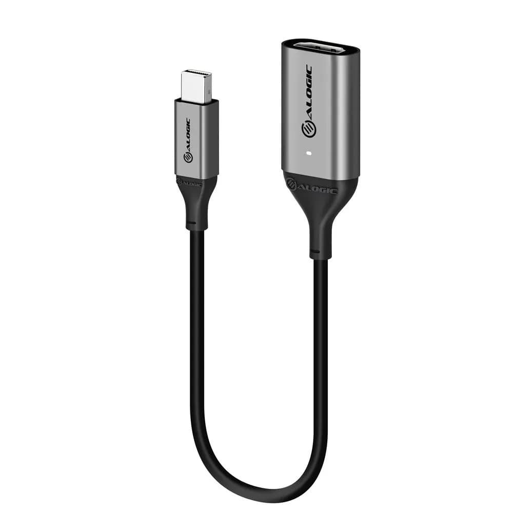 Alogic  mini DisplayPort – HDMI 1.4 -kaapeli, 0,2 m, musta, Harmaa