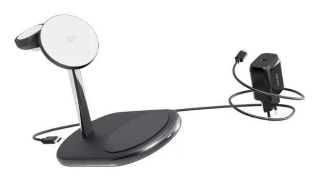 Epico UltraBase EX60 Qi2 3in1 Mag+ Wireless Charging Stand - black