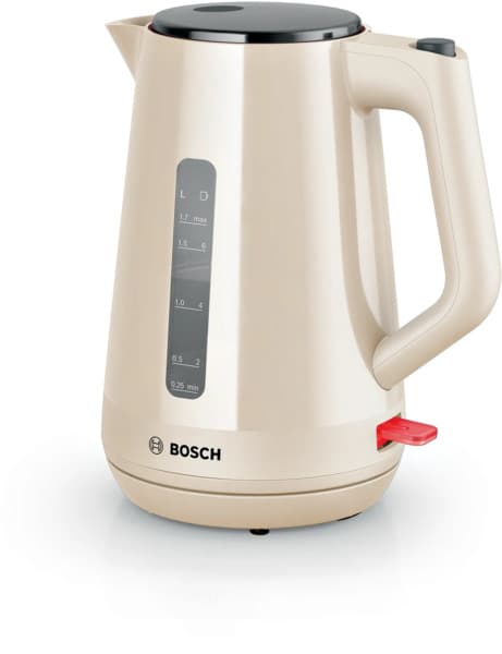 Bosch MyMoment TWK1M127 -vedenkeitin, 1,7 l, 2400 W, kerma/beige