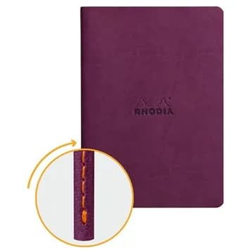 Rhodiarama Sewn spine Purple A5 dot