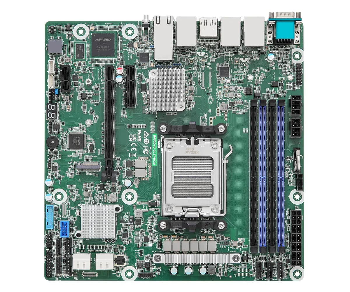 ASRock Rack B650D4U-2L2T/BCM Dual 10GbE AM5 mATX -emolevy