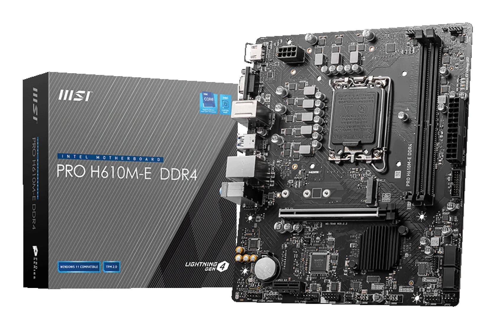 MSI PRO H610M-E DDR4 LGA1700 mATX -emolevy