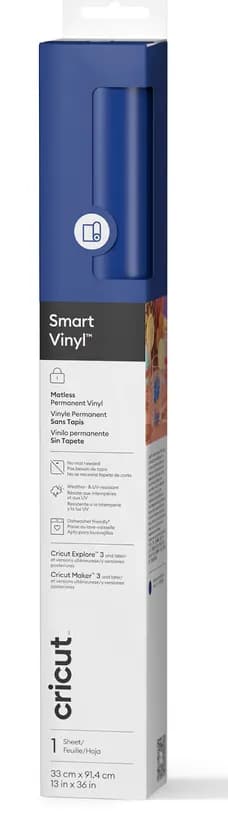 Cricut Smart Vinyl Permanent 33x91cm 1 sheet (Blue)