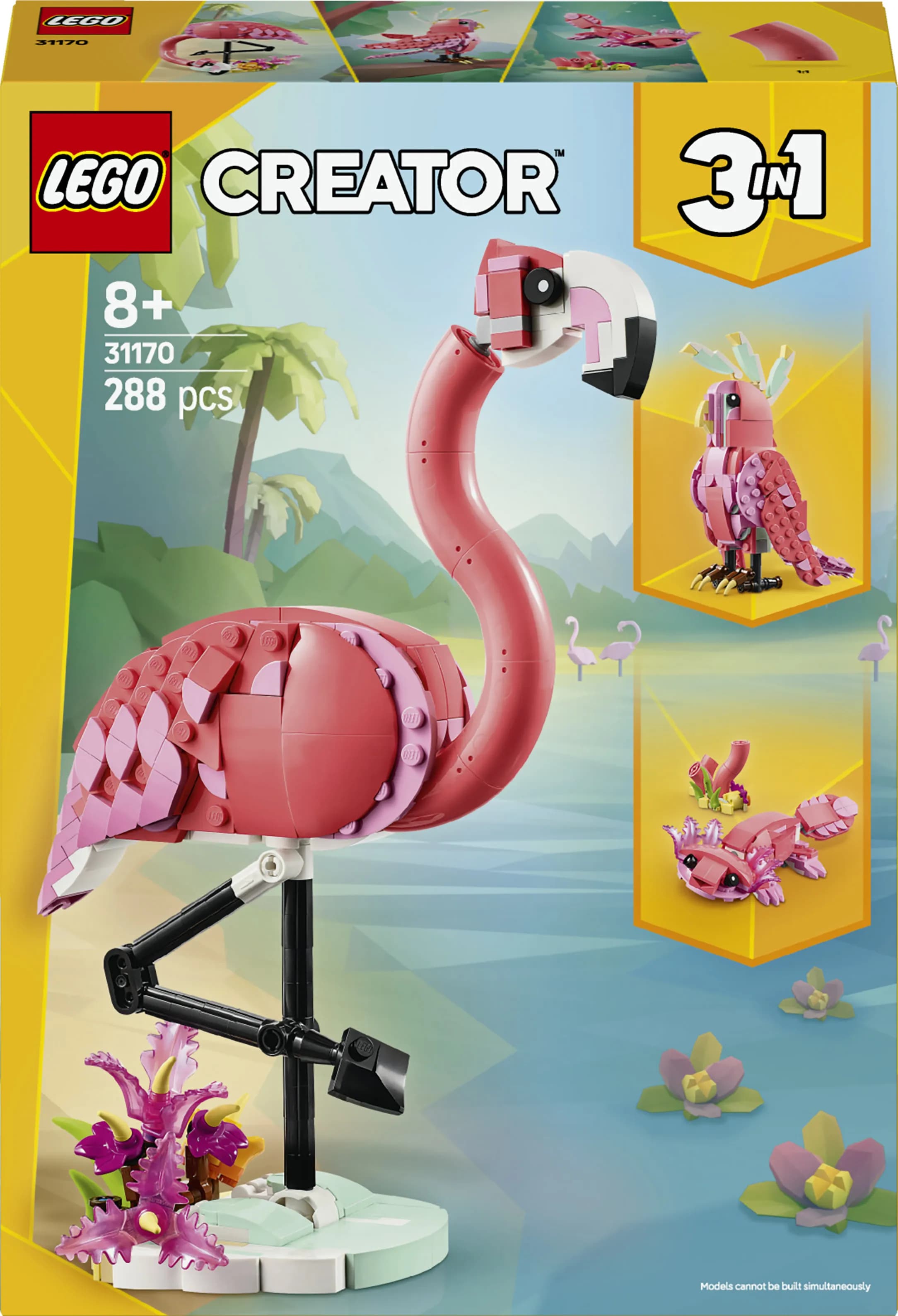 LEGO Creator 3in1 Villieläimet: vaaleanpunainen flamingo 31170