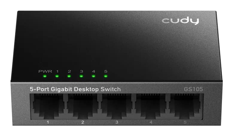 Cudy GS105 5-portin Gigabit Desktop -verkkokytkin