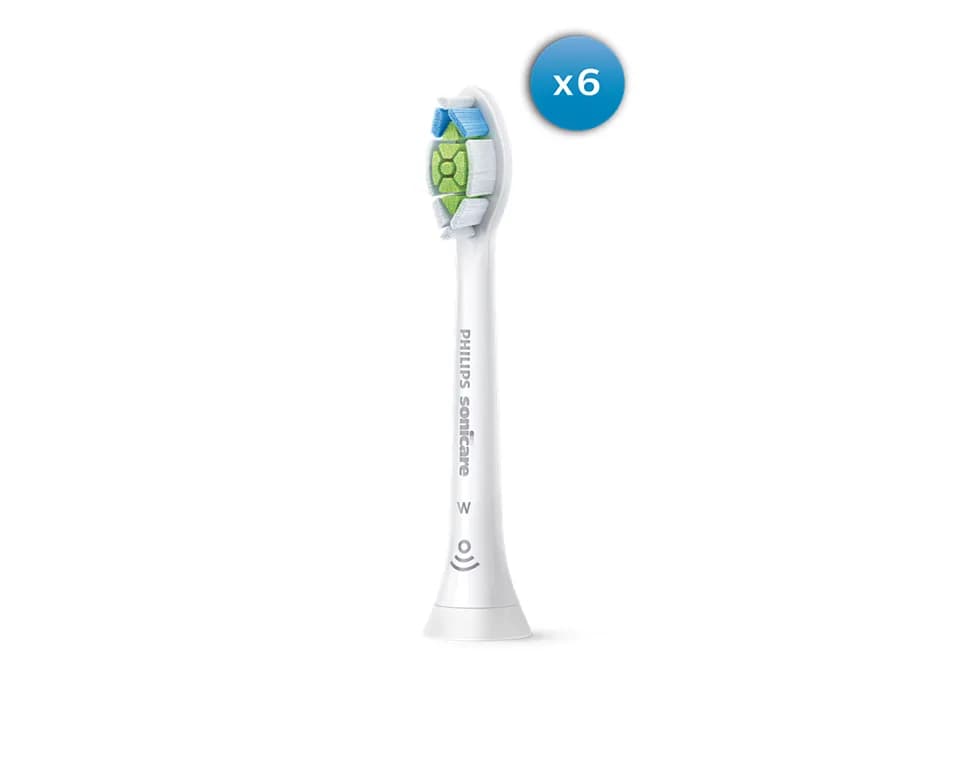 Philips Sonicare W2 Optimal White -vaihtoharjapäät, 6 kappaletta, valkoinen