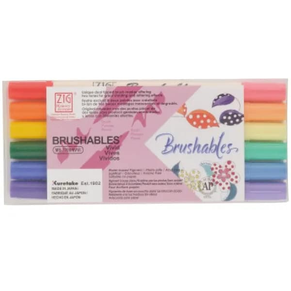 ZIG Brushables MS-7700 6-set VIVID