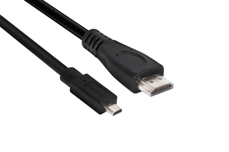 CLUB 3D CAC-1351 Micro-HDMI to HDMI 2.0 -kaapeli, jossa Ethernet, 1 m, musta