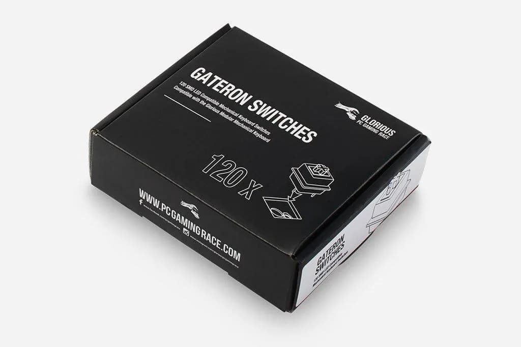 Glorious Gateron Clear -kytkimet, 120 kpl