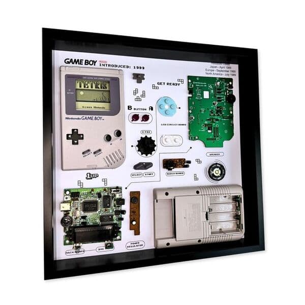 GRC Retro Art Nintendo Gameboy Original DMG 01 Console -display, Harmaa