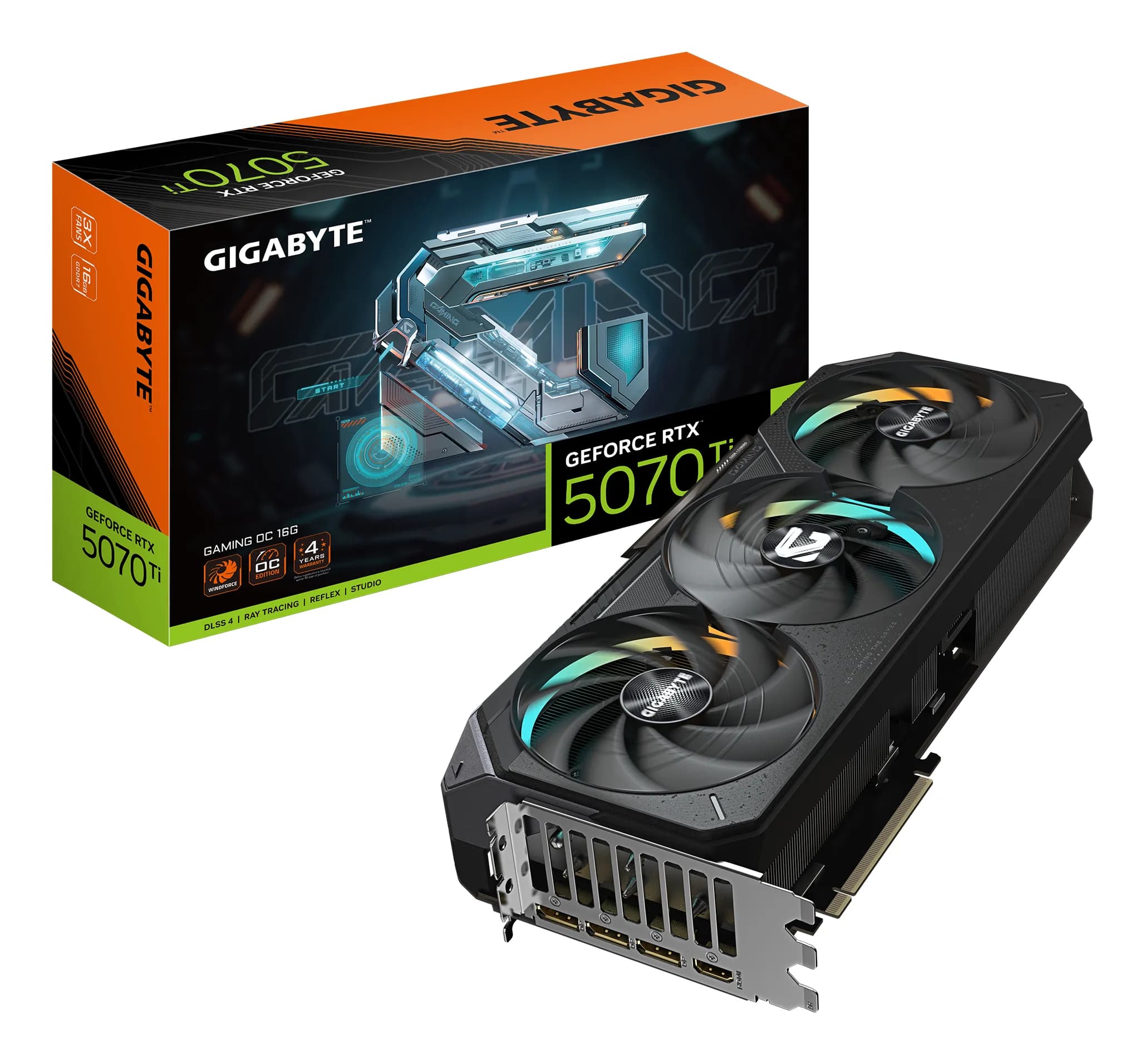 Gigabyte GeForce RTX 5070 Ti GAMING OC 16 Gt -näytönohjain