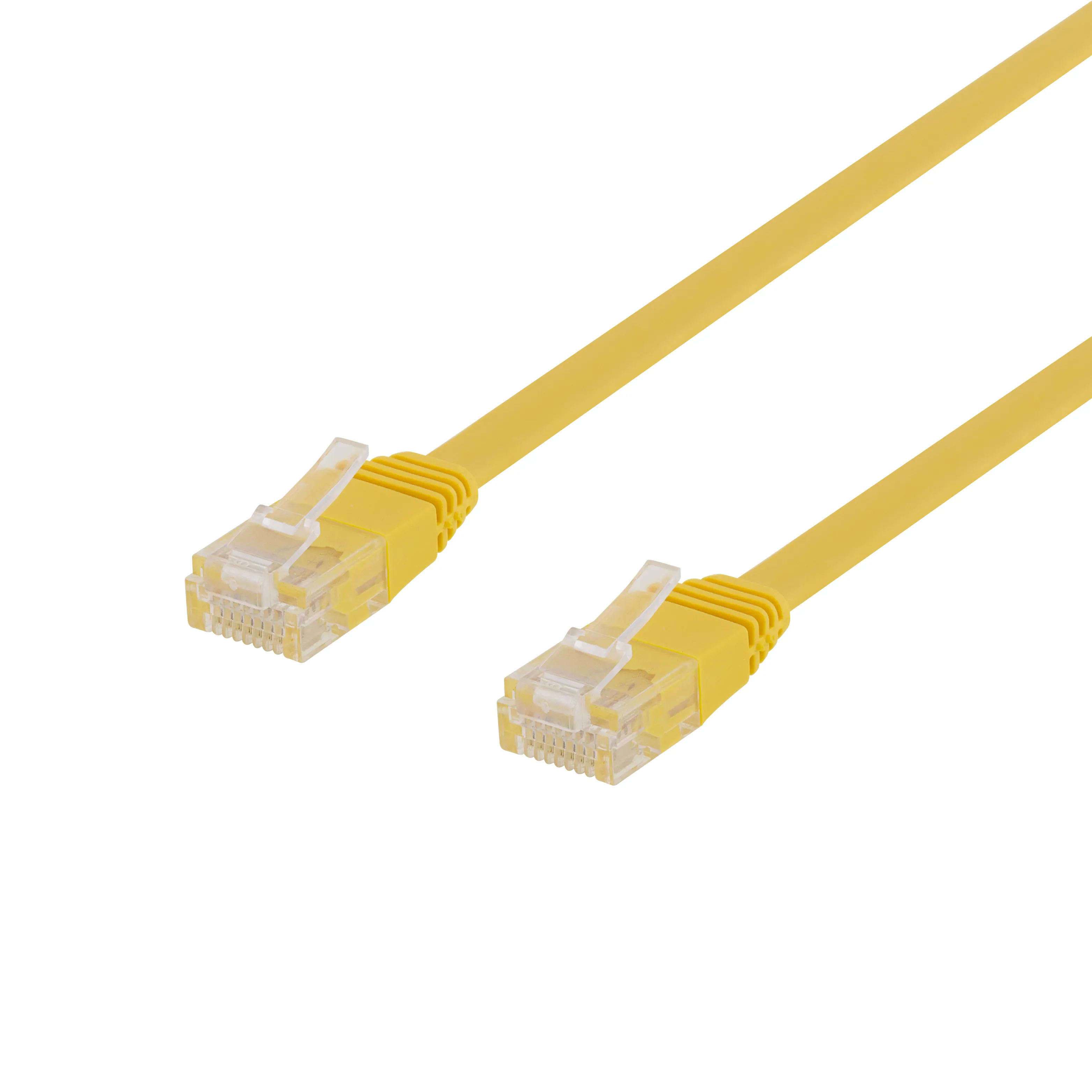 Deltaco Cat6 U/UTP RJ45 0.5m -verkkokaapeli, keltainen