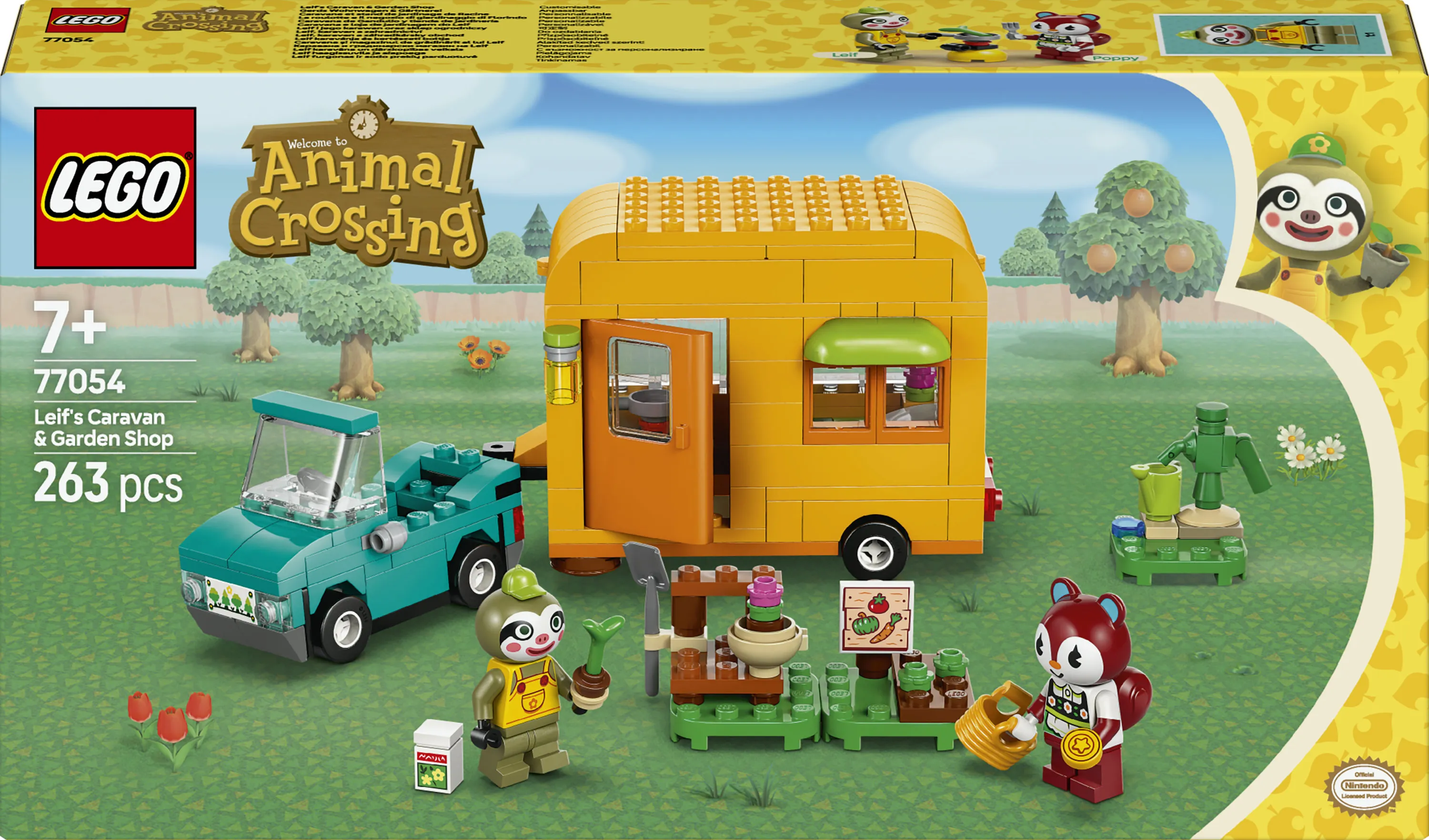 LEGO Animal Crossing Leif, asuntovaunu ja puutarhakauppa 77054