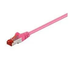 MicroConnect Cat6 F/UTP RJ45 1.5m -verkkokaapeli, pinkki