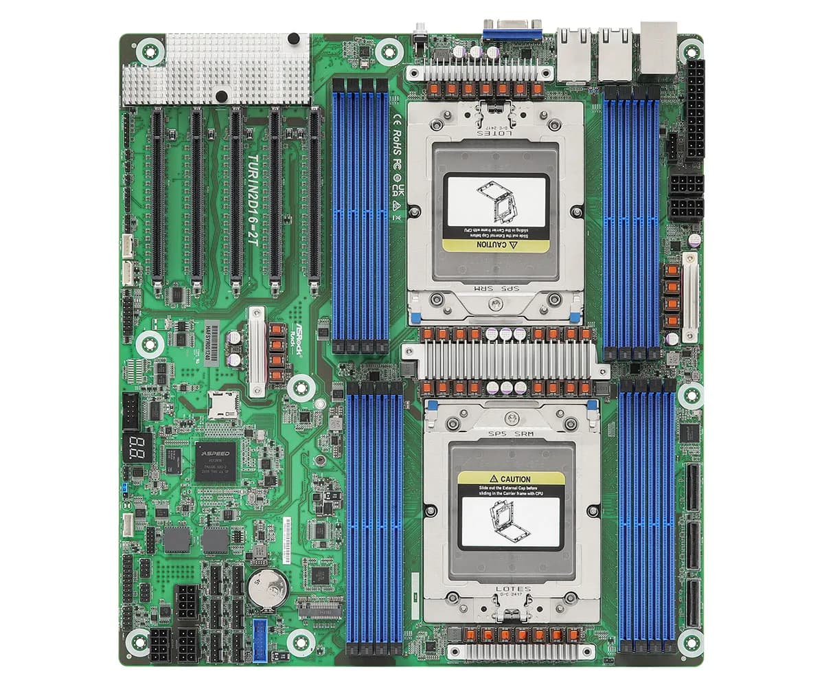 ASRock Rack TURIN2D16-2T SP5 EEB -emolevy