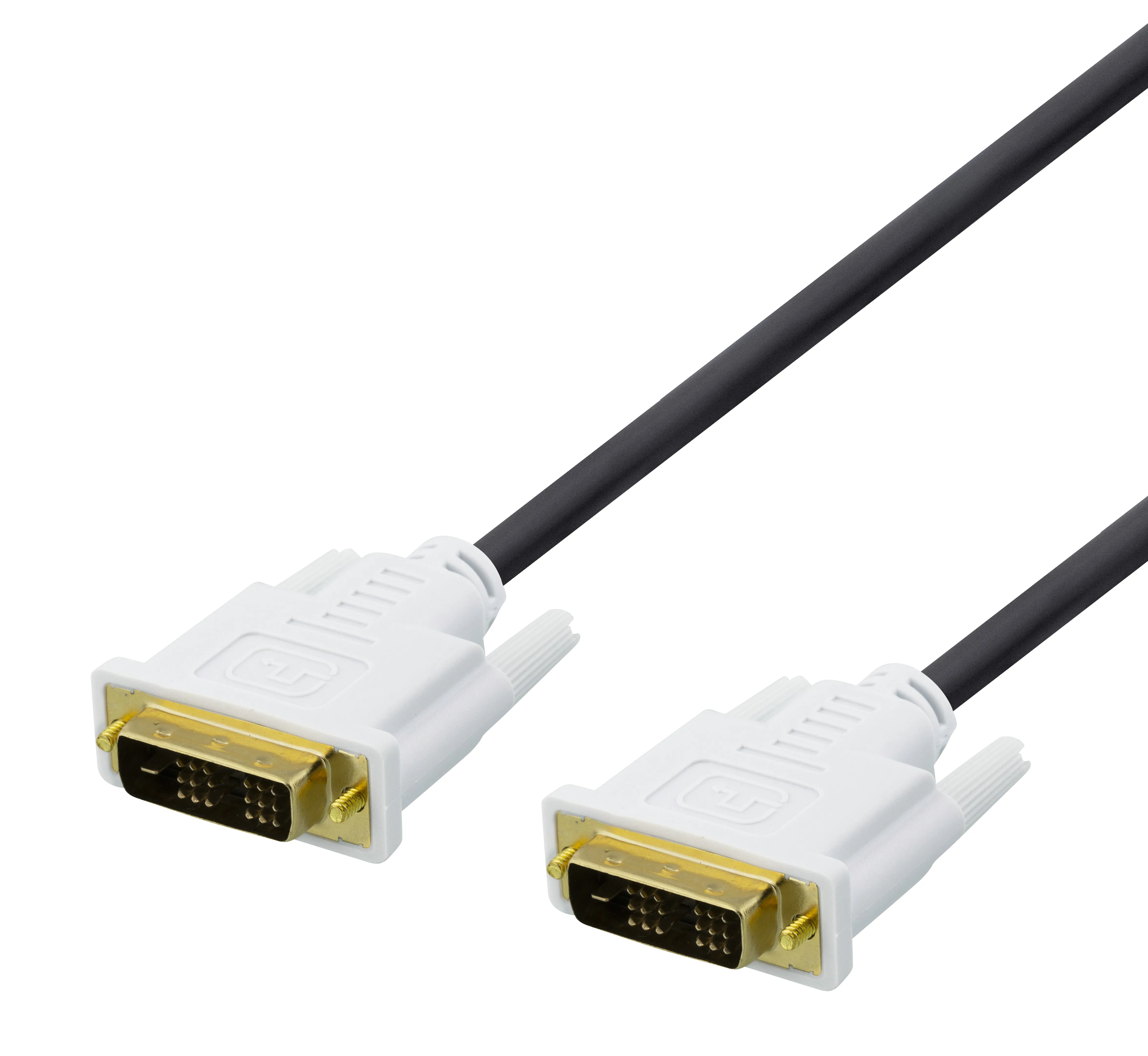 Deltaco DVI-D Dual Link -kaapeli, 2 m, musta
