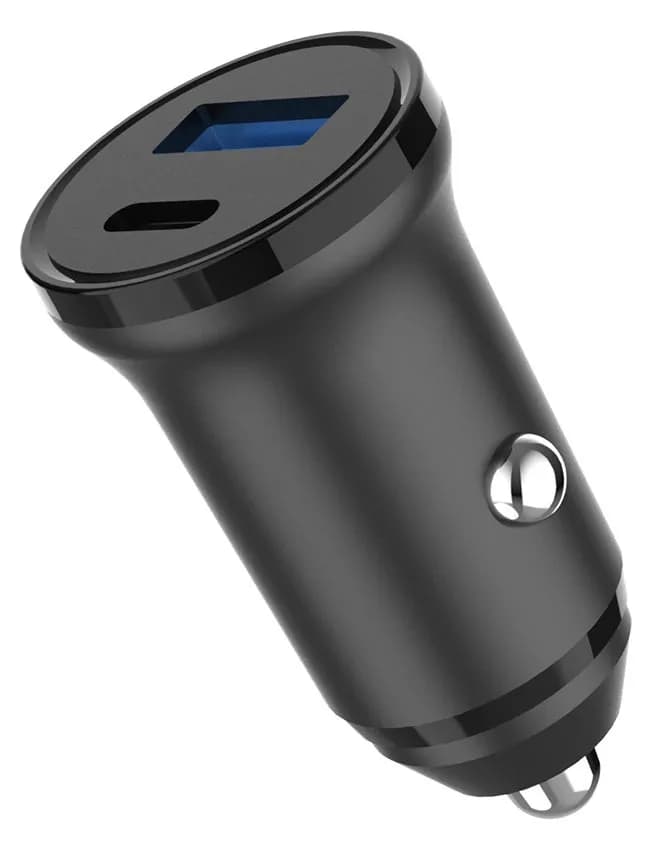 GEAR Charger 12/24V 1xUSB-C + 1xUSB-A PD 30W + QC18.0W MAX Black