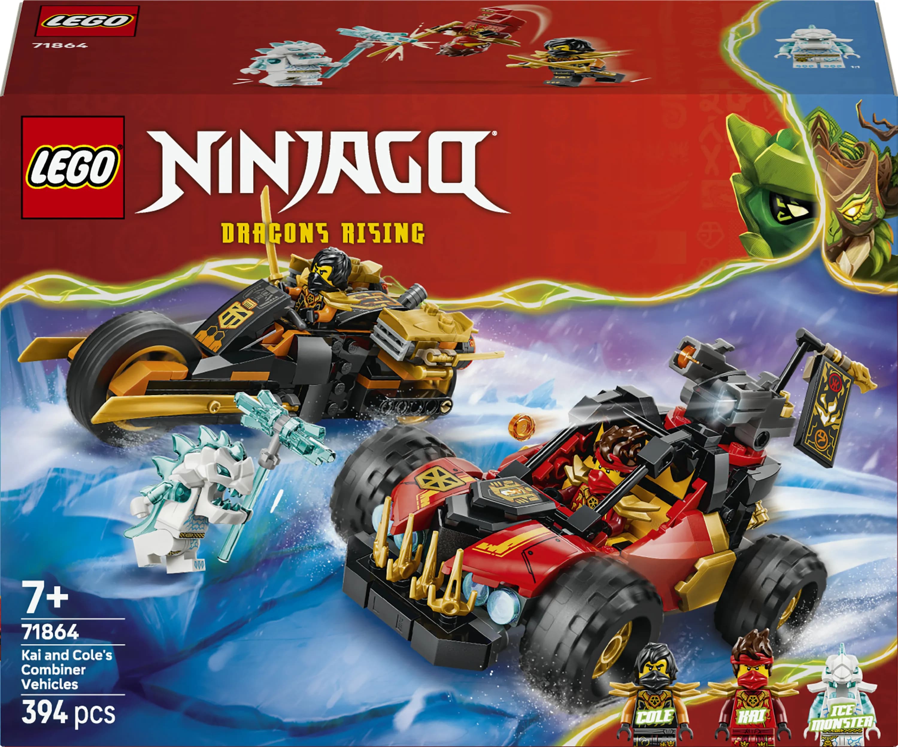 LEGO NINJAGO Kain ja Colen yhdistettävät ajoneuvot 71864