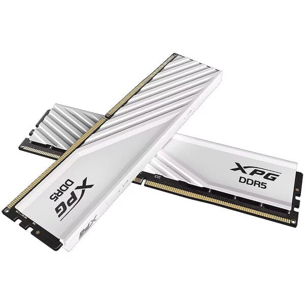 ADATA XPG Lancer Blade RGB 16 Gt (2 x 8 Gt) DDR5 5600 MHz, CL46 -muisti, valkoinen (XMP/EXPO)