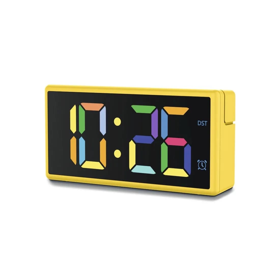 HAMA Digital Alarm Clock Ibiza Multi Colour Display Yellow