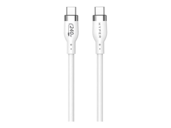 Targus HyperJuice USB-C -kaapeli, 240 W, 2 m, valkoinen