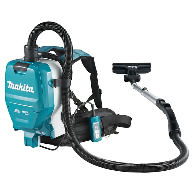 Makita DVC261ZX11 -reppuimuri 2 L 18V HEPA, musta, vihreä