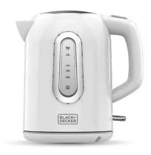 Black & Decker BXKE2204E -vedenkeitin, 1,7 l, 2200 W, valkoinen
