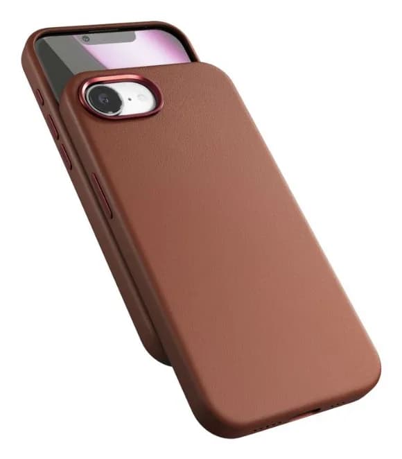 Epico Mag+ Leather Case iPhone 16e - ruskea