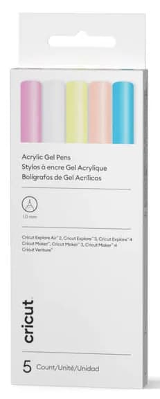 Cricut Joy Akryyli  - kynä 1,0 mm Vaaleanpunainen, Valkoinen, Oranssi