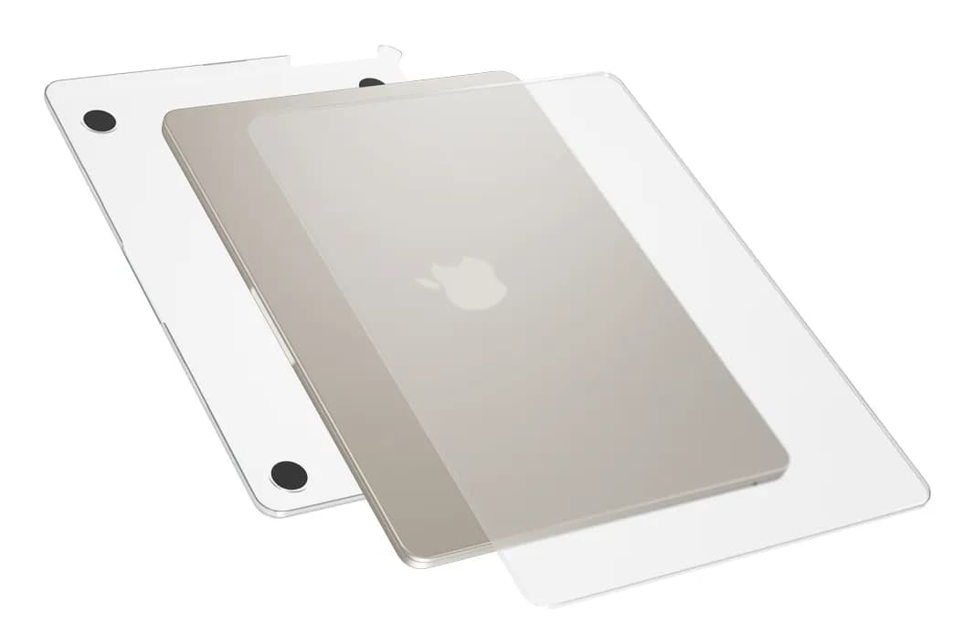 Epico Slim Shell Macbook Air 15" M2 (2023)/M3 (2024) (A2941/A3114) -laitteelle - matta läpinäkyvä