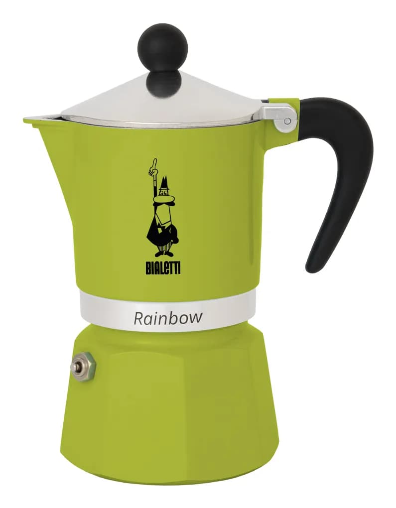 Bialetti Rainbow -espressokeitin, vihreä, 6 kuppia