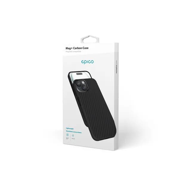 Epico Mag+ Carbon Case for iPhone 15 Plus - black