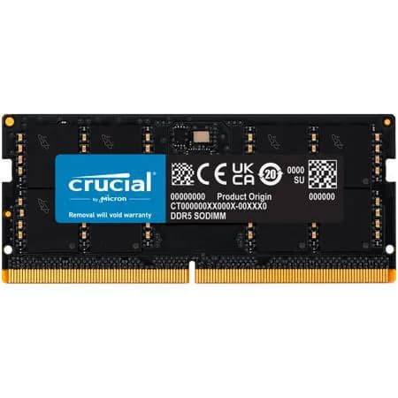 Crucial SODIMM 32 Gt (1 x 32 Gt) DDR5 5600 MHz, CL46 -muisti