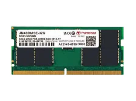 Transcend JM4800ASE 32 Gt (1 x 32 Gt) DDR5 4800 MHz, CL40 -muisti