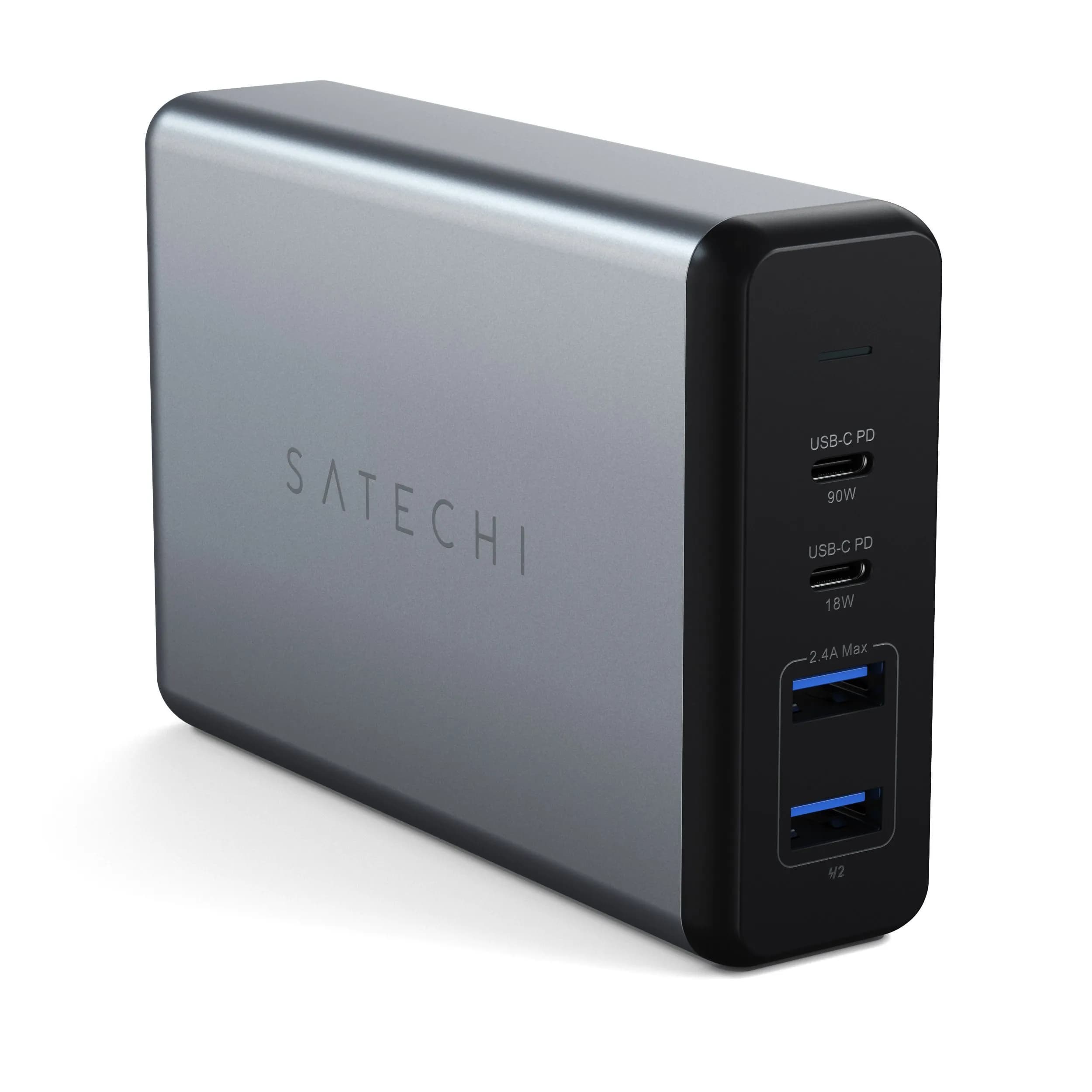 Satechi 100W PD, 2x USB-C, 2x USB-A -virtalähde