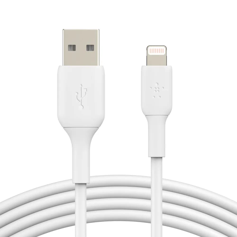 Belkin BoostCharge Lightning – USB-A -kaapeli, 1 m, valkoinen